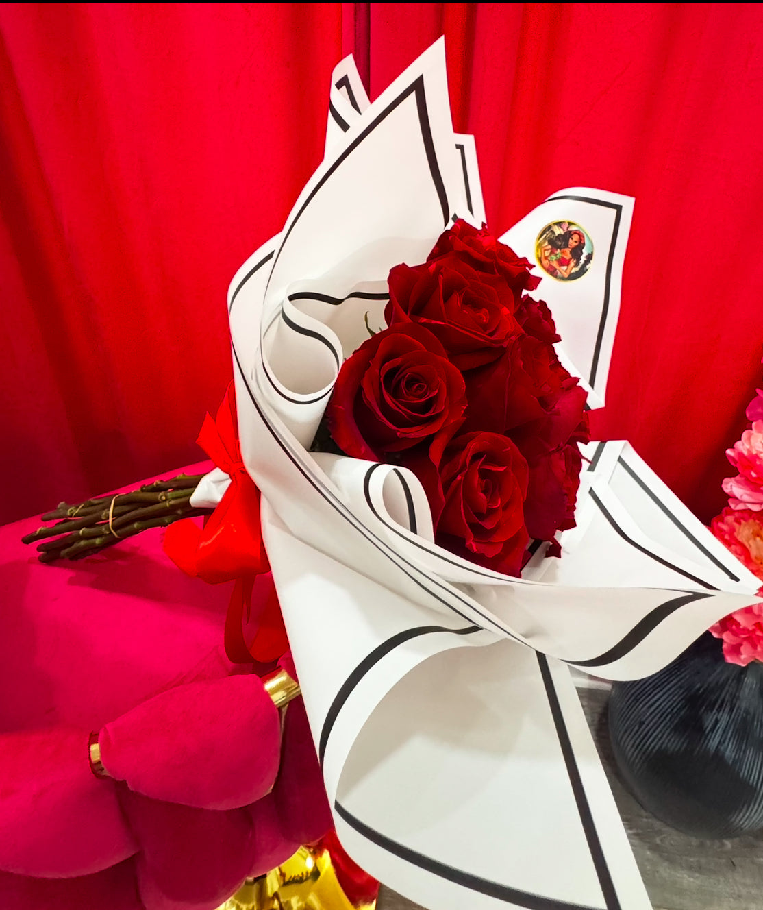 12 Roses Korean paper bouquet