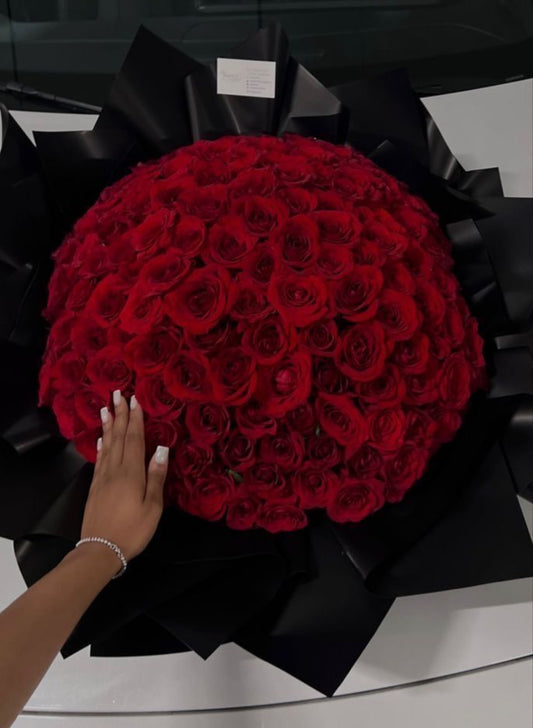 100 Roses Bouquet with Korean paper