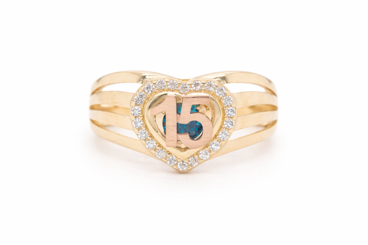 15 YEARS RING SIZE 7 | 14 K