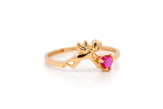 14K ANGEL RED RING SIZE 6,7