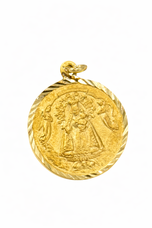 14K SOLID VIRGEN DE LA CARIDAD PENDANT