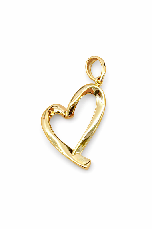 14K HEART ITALIAN PENDANT