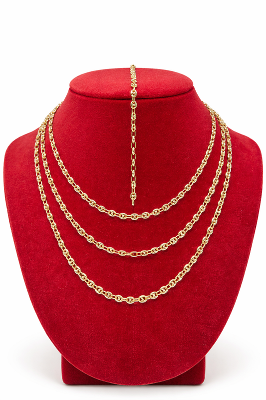 14K PUFF MARINER 22' 4MM