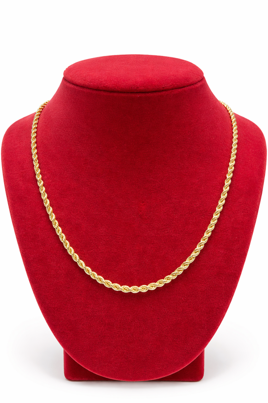 14K ROPE CHAIN 3,2 MM 24'