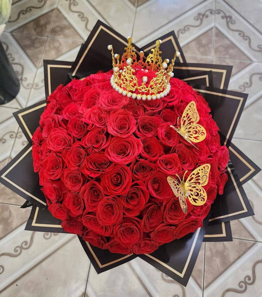 100 Roses Bouquet with Korean paper